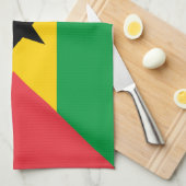 Sao Tome and Principe Flag Geschirrtuch (Viertel Falte)