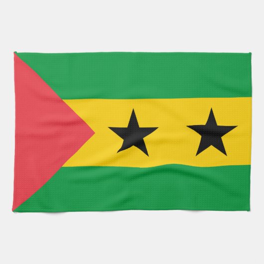 Sao Tome and Principe Flag Geschirrtuch (Horizontal)
