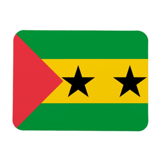 Sao Tome and Principe Flag Magnet (Horizontal)