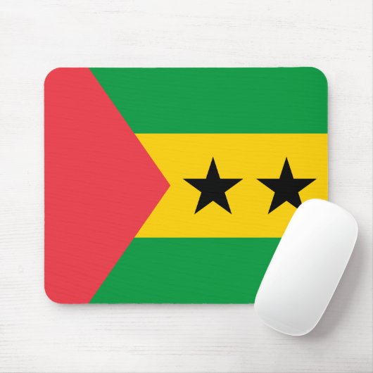 Sao Tome and Principe Flag Mousepad (Mit Mouse)