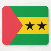 Sao Tome and Principe Flag Mousepad (Vorne)