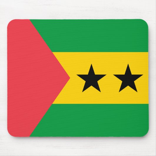 Sao Tome and Principe Flag Mousepad (Vorne)