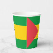 Sao Tome and Principe Flag Pappbecher (Rechts)