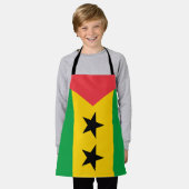 Sao Tome and Principe Flag Schürze (Getragen)