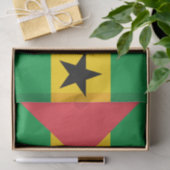 Sao Tome and Principe Flag Seidenpapier (Geschenk)