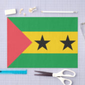Sao Tome and Principe Flag Seidenpapier (Handwerk)