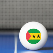 Sao Tome and Principe Flag Tischtennisball (Netto)