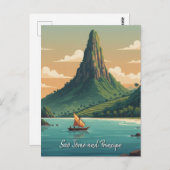 São Tomé and Príncipe Postcard Postkarte (Vorne/Hinten)