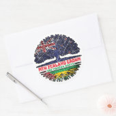 Sao Tome Principe Sao Tomean Neuseeland Zealander Runder Aufkleber (Umschlag)