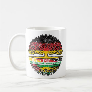 São Tomé und Príncip Deutsch Deutschland Wurzeln Kaffeetasse