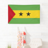 São Tomé und Príncipe Banner (Insitu)