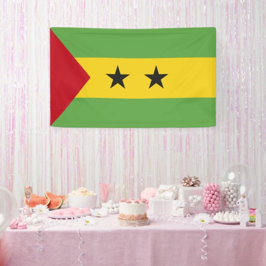 São Tomé und Príncipe Banner (Party)