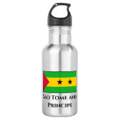 São Tomé und Príncipe Edelstahlflasche (Vorderseite)