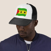 São Tomé und Príncipe Flag Hat Truckerkappe (Beispiel)