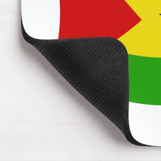 Sao Tome und Principe Flag Mousepad (Ecke)