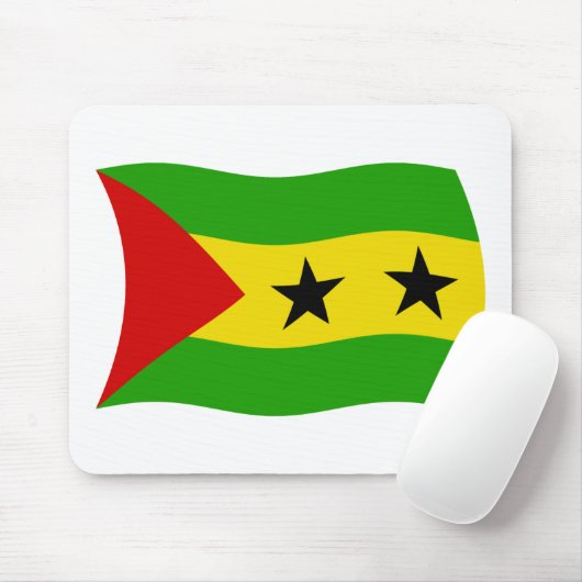 Sao Tome und Principe Flag Mousepad (Mit Mouse)