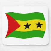 Sao Tome und Principe Flag Mousepad (Vorne)