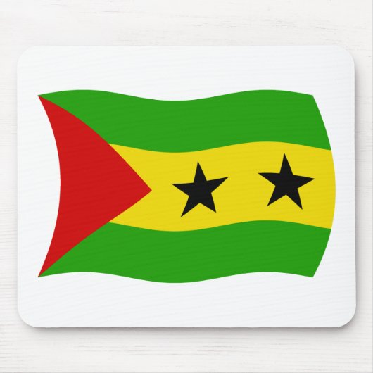 Sao Tome und Principe Flag Mousepad (Vorne)