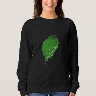 São Tomé und Príncipe Fußballplatz Sweatshirt