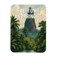 Sao Tome und Principe Illustration Reise Kunst