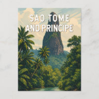 Sao Tome und Principe Illustration Reise Kunst