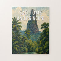 Sao Tome und Principe Illustration Reise Kunst