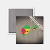São Tomé und Príncipe Magnet (Vorderseite/Rückseite)