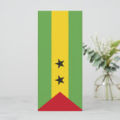 São Tomé und Príncipe Menükarte (Stehend Vorderseite)