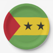 São Tomé und Príncipe Pappteller (Vorderseite)