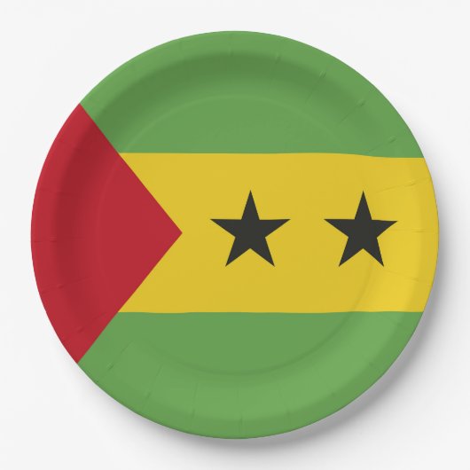 São Tomé und Príncipe Pappteller (Vorderseite)