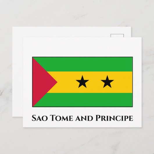 São Tomé und Príncipe Postkarte (Vorne/Hinten)