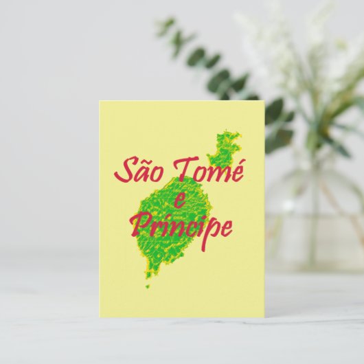 Sao Tome und Principe Postkarte (Stehend Vorderseite)