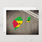 São Tomé und Príncipe Postkarte (Vorne/Hinten)