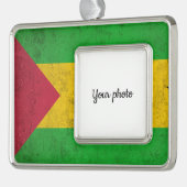 Sao Tome und Principe Rahmen-Ornament Silber (Links)
