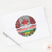 Sao Tome und Principe Sao Tomean Kanada Runder Aufkleber (Umschlag)