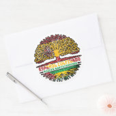 Sao Tome und Principe Sao Tomean Spanien Runder Aufkleber (Umschlag)