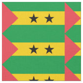 São Tomé und Príncipe Stoff (Nahaufnahme)