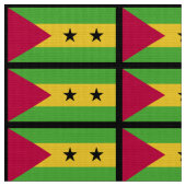 São Tomé und Príncipe Stoff (Nahaufnahme)