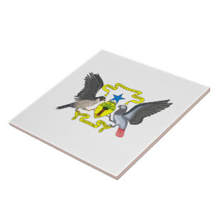 São Tomé und Príncipe Wappen Fliese