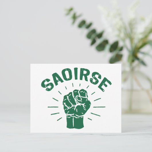 Saoirse Postkarte (Stehend Vorderseite)