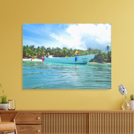 SAONA ISLAND #2 AUF LEINWAND 20 "x 16" (Insitu (Wohnzimmer))