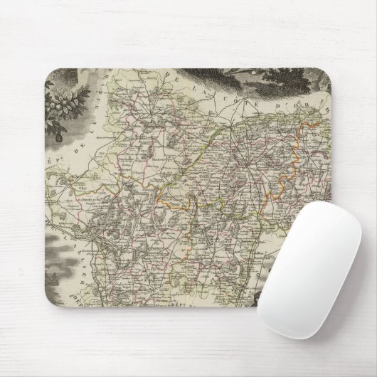 Saone et Loire Mousepad (Mit Mouse)
