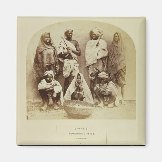 Saonras, eine Aborigine-Versuchsgruppe aus Saugor, Magnet (Vorne)