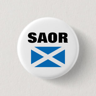 Saor Gälisch freies Schottland Saltire Pinback Button