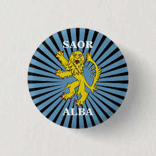 Saor Löwe alba zügelloses Schottland Pinback Button