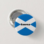 Saorsa gälische Freiheit Schottland Pinback Button (Vorne & Hinten)