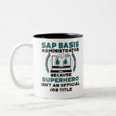 SAP-Basisadministrator Zweifarbige Tasse (Links)