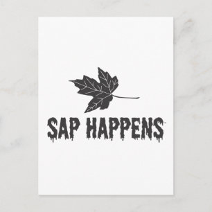 Sap Happens Postkarte