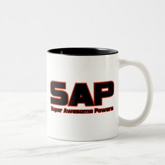 SAP - Super fantastische Power Zweifarbige Tasse (Rechts)