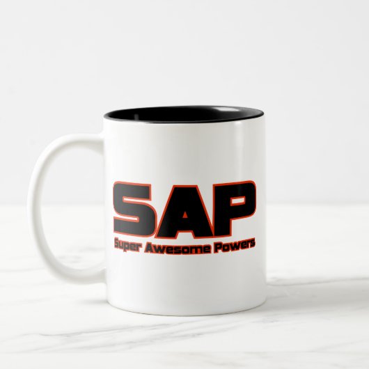 SAP - Super fantastische Power Zweifarbige Tasse (Links)